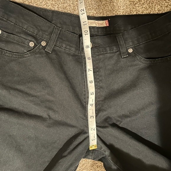 Levi Strauss & Co Black Relaxed Boot 550 Denim Jeans Size 10 Short Mid Rise - Picture 8 of 8